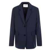 Navy Lola Blazers Closed , Blue , Dames