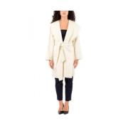 Elegante Wollen Jas Max Mara Studio , White , Dames