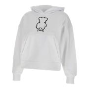 Witte Katoenen Hoodie Iceberg , White , Dames