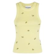 Klassieke Tanktop DES Phemmes , Yellow , Dames