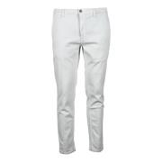 Katoenmix Slim Fit Broek Replay , White , Heren