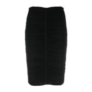 Geruched Midi Rok Givenchy , Black , Dames