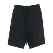 Zwarte Drop Crotch Shorts Thom Krom , Black , Heren