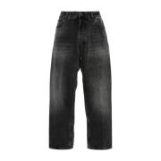 Cropped Jeans Haikure , Black , Dames