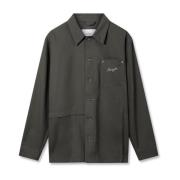 Rowe Canvas Overshirt Axel Arigato , Gray , Heren