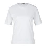 Klassiek Katoenen T-Shirt Windsor , White , Dames