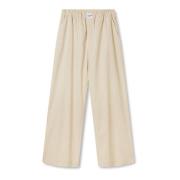 Gestreepte katoenen broek Axel Arigato , Beige , Dames