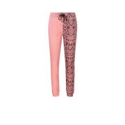 Python-Print Slim Fit Sweatpants Roberto Cavalli , Pink , Dames