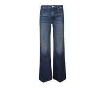 Twister Sneak Fray Jeans Mother , Blue , Dames