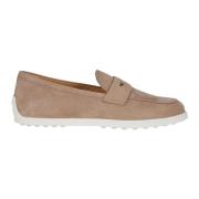 Klassieke Leren Loafers Tod's , Brown , Dames