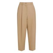 Stijlvolle Wide Leg Broek Marni , Brown , Dames