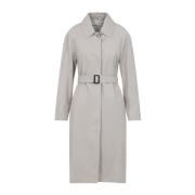 Witte Zand Orleans Trench Coat Max Mara , Gray , Dames