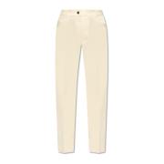 Katoenen broek Moncler , Beige , Dames