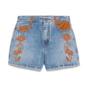 Casual Denim Shorts voor Vrouwen Ermanno Scervino , Blue , Dames