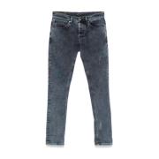 Stretch Denim Jeans Dondup , Blue , Heren