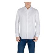 Lente/Zomer Lange Mouw Shirt Calvin Klein , White , Heren