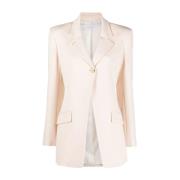 Diagonale Knoopjas Ivoor Patrizia Pepe , Beige , Dames