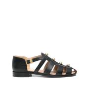 Zwarte Sandalen met Studs Valentino Garavani , Black , Heren