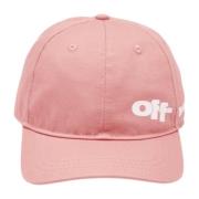 Grafische Baseballpet Off White , Pink , Unisex