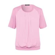 Korte Mouw Top Blouse Shirt Frank Walder , Pink , Dames