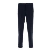 Stretch Katoenmix Navy Blue Broek Boss , Blue , Heren