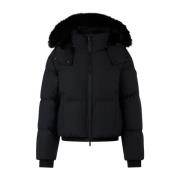 Shearling Puffer Jas Moose Knuckles , Black , Dames