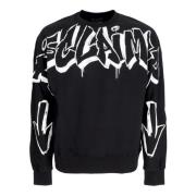 Logo Crewneck Sweatshirt Zwart/Wit Disclaimer , Black , Heren