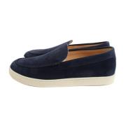 Navy Heren Mocassins Brunello Cucinelli , Blue , Heren