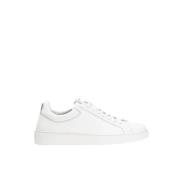 Witte Leren Sneakers Giorgio , White , Heren