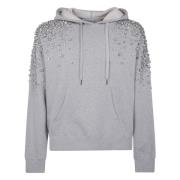 Kristal hoodie voor unisex Golden Goose , Gray , Heren