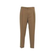 Beige Geplooide Broek Ss25 Briglia , Beige , Heren