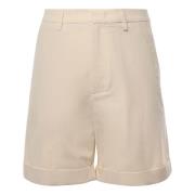 Beige Denim Bermuda Shorts Valentino Garavani , Beige , Heren