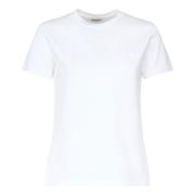 Witte T-shirt voor mannen Dondup , White , Dames