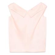 Stijlvolle Ribgebreide Top Khaite , Pink , Dames