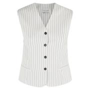 Stijlvolle Vest voor een modieuze verklaring Loulou Studio , White , D...