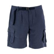 Linnen functionele shorts met zakken Sease , Blue , Heren