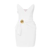 Elegante Moderne Polyester Jurk Elisabetta Franchi , White , Dames