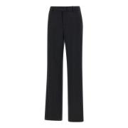 Tweekleurige broek met rechte pijp Kaos , Black , Dames