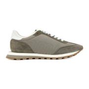 Groene Logo Sneakers Ami Paris , Gray , Heren