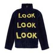 Fleece sweatshirt met print JW Anderson , Blue , Dames