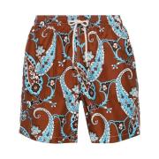 Paisley Indie Vibe Zwemshorts MC2 Saint Barth , Brown , Heren