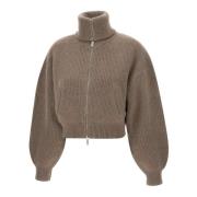 Bruine Gebreide Bomberjack Sweater Remain Birger Christensen , Brown ,...