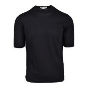 Katoenen Stijlvolle Maglia Shirt Filippo De Laurentiis , Black , Heren