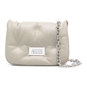 Stijlvolle Flap Tas voor Modeliefhebbers Maison Margiela , Beige , Dam...