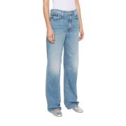 Blauwe Denim Jeans voor Vrouwen Mother , Blue , Dames