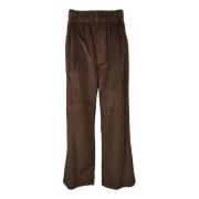 Katoenen Casual Broek Jejia , Brown , Dames