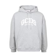 Grijze Logo Hoodie met Trekkoord Gcds , Gray , Heren