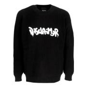 Zwart Logo Crewneck Sweater Disclaimer , Black , Heren