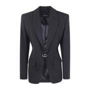 Stijlvolle Jas voor Alle Gelegenheden Mugler , Black , Dames