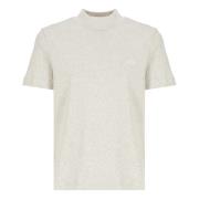 Grijze Katoenen Crewneck T-shirt met Logo A.p.c. , Gray , Dames